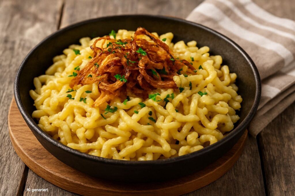 Käsespätzle vegan oberfränkische spezialitäten
